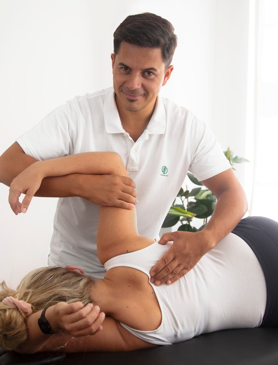 Physiotherapist treating a patient at T. Jana's Physio Care